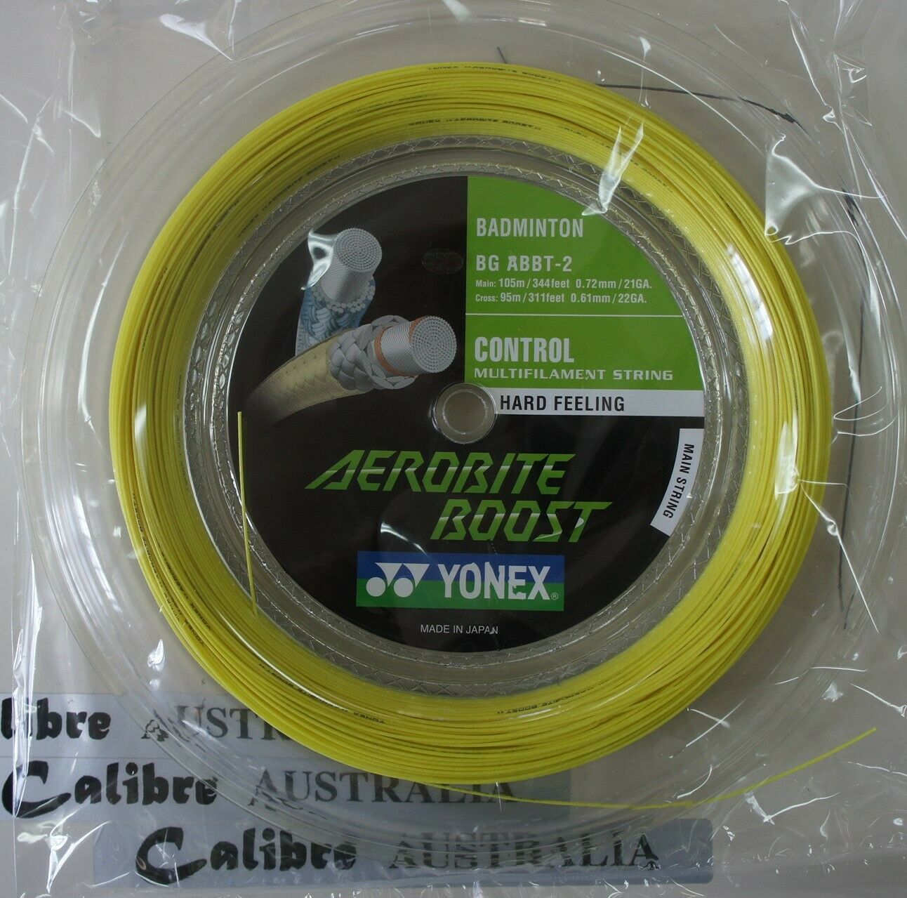 YONEX Nanogy 98 Badminton String 200m Coil NBG98-2 Yellow Genuine Made in Japan 