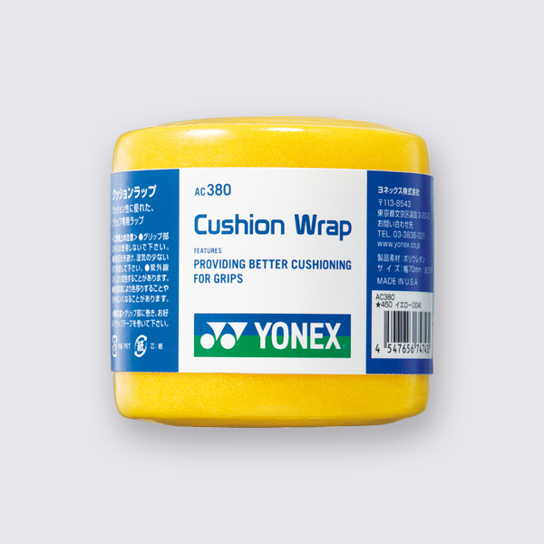 Yonex Cushion Wrap Grip AC380, Yellow OR Pink color, Made in USA