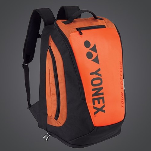 YONEX Pro BackPack Racket Bag BA92012MEX Copper Orange, w/Shoe Pockets & Many Pockets