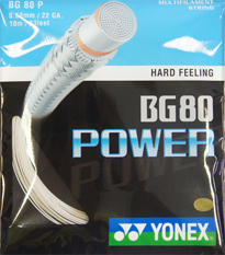 YONEX BG80 Power String White or Orange (5 PACKS)