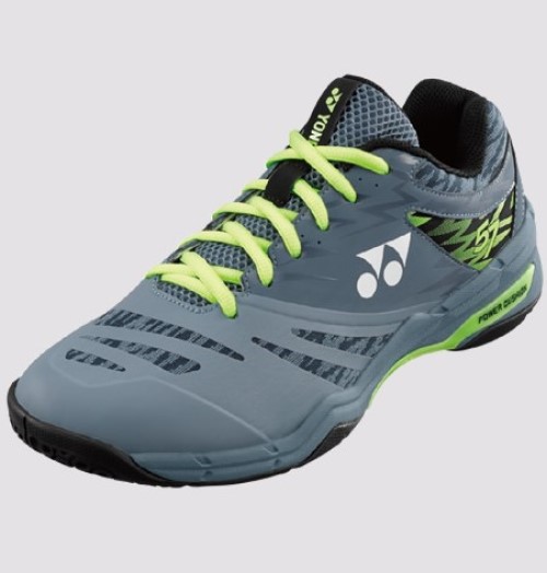 Yonex POWER CUSHION 57 Badminton Shoes SHB57, Blue/Grey, Unisex