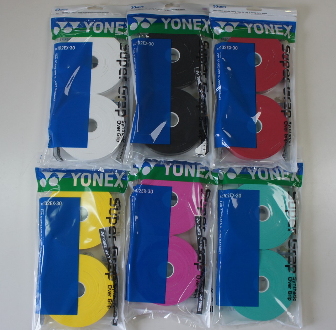 Yonex AC102EX-30, Pack of 30 Super Grap Grips