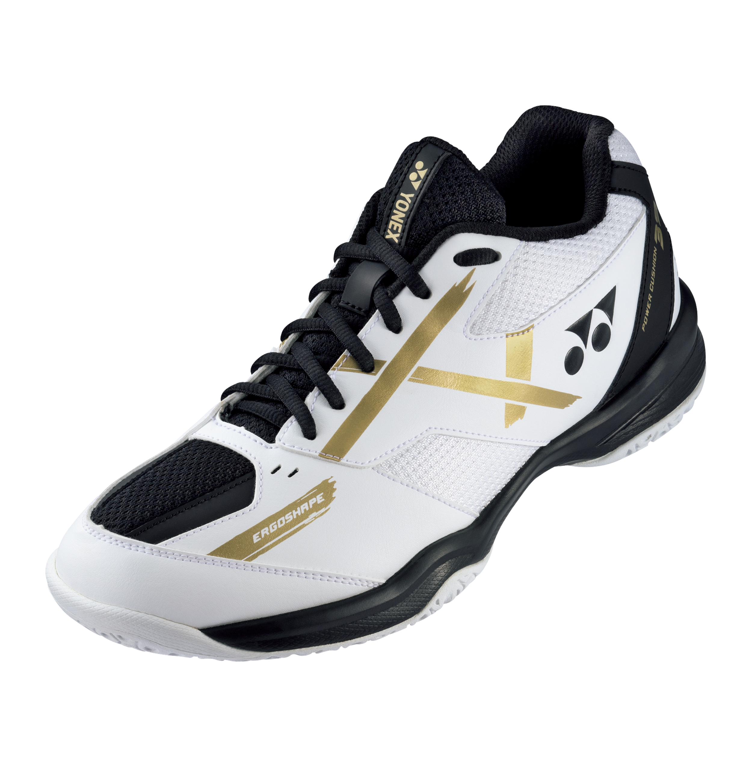 Yonex badminton shoes POWER CUSHION 39 WIDE UNISEX - SHB39WEX - White / Gold